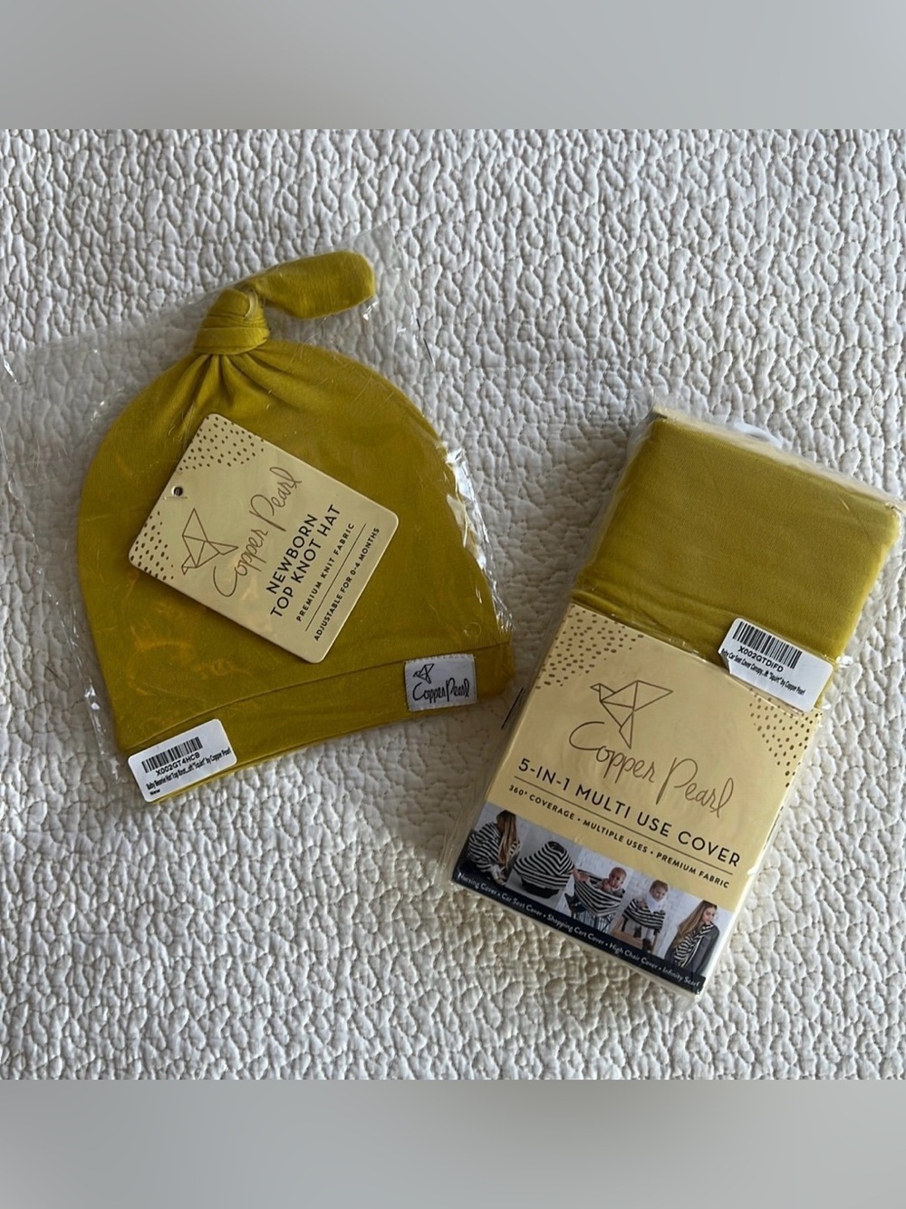 Copper pearl multiuse cover and cap bundle - gift set